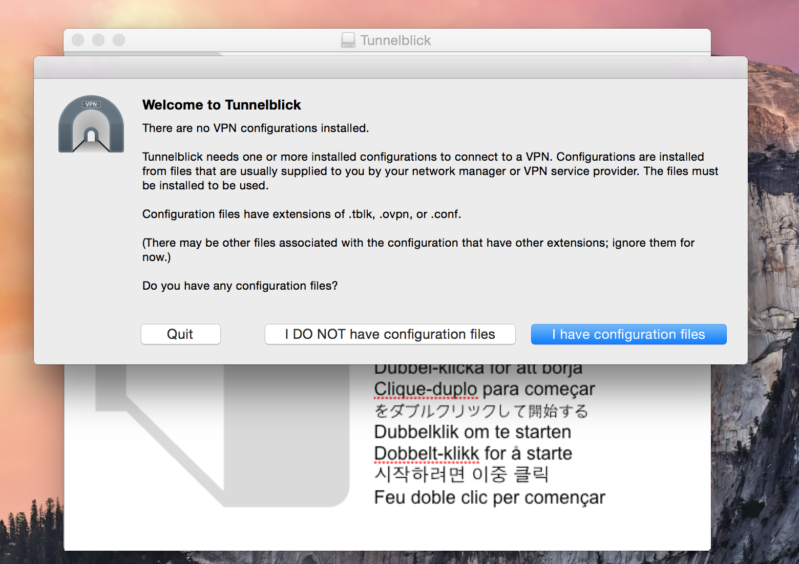 افزودن فایل کانفیگ در مک